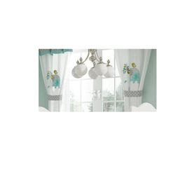 blancho bedding Green Elephant Crib Bedding Accessory - Window Curtain