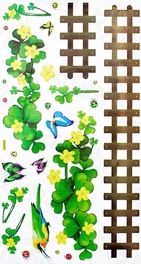 Blancho Bedding Green Fence 2 - Wall Decals Stickers Appliques Home Decor