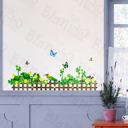 blancho bedding Green Fence 2 - Wall Decals Stickers Appliques Home Decor