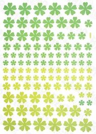 Blancho Bedding Green Floral Heart - Large Wall Decals Stickers Appliques Home Decor
