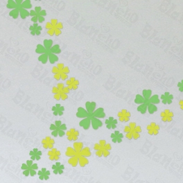 Blancho Bedding Green Floral Heart - Large Wall Decals Stickers Appliques Home Decor