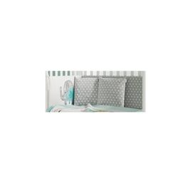 blancho bedding Grey Elephant Patchwork Crib Bedding Accessory - Bumper