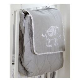 blancho bedding Grey Elephant Patchwork Crib Bedding Accessory - Diaper Bag / Nappy Bag