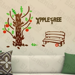 blancho bedding Happy Apple Tree - Wall Decals Stickers Appliques Home D¨¦cor
