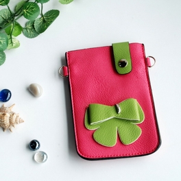 blancho bedding [Happy Bowknot] Colorful Leatherette Mobile Phone Pouch Cell Phone Case Clutch Pouch