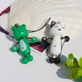 blancho bedding [Happy Cat & Frog] - Cell Phone Charm Strap / Camera Charm Strap / Handbags Charms