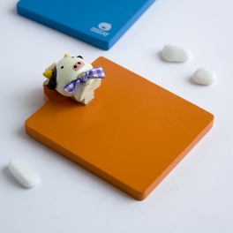 Blancho Bedding [Happy Cow] - Refrigerator Magnet Clip / Magnetic Clipboard