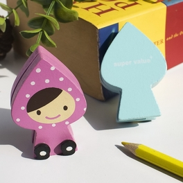 Blancho Bedding [Happy Doll] - Card Holder / Wooden Clips / Wooden Clamps / Animal Clips