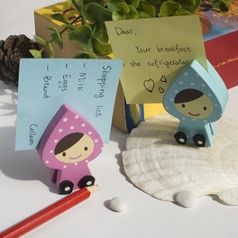 Blancho Bedding [Happy Doll] - Card Holder / Wooden Clips / Wooden Clamps / Animal Clips