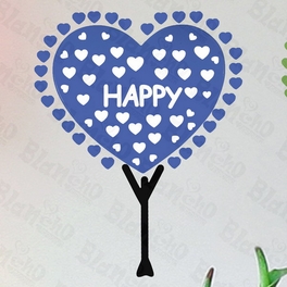Blancho Bedding Happy Hope Love - Hemu Wall Decals Stickers Appliques Home Decor 12.6 BY 23.6 Inches