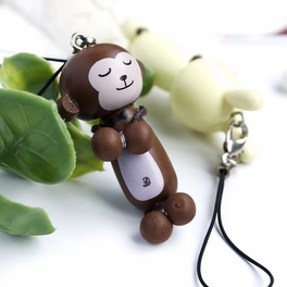 Blancho Bedding [Happy Monkey & Rabbit] - Cell Phone Charm Strap / Camera Charm Strap / Handbags Charms