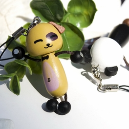 Blancho Bedding [Happy Panda & Dog] - Cell Phone Charm Strap / Camera Charm Strap / Handbags Charms