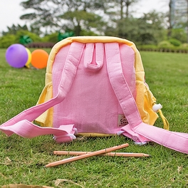Blancho Bedding [Happy Rabbit] Embroidered Applique Kids School Backpack / Outdoor Backpack (7.9*8.7*2.4)