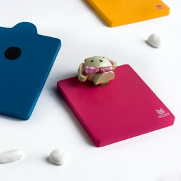 Blancho Bedding [Happy Rabbit] - Refrigerator Magnet Clip / Magnetic Clipboard