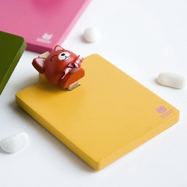 Blancho Bedding [Happy Red Cat] - Refrigerator Magnet Clip / Magnetic Clipboard
