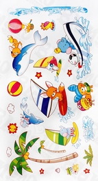 Blancho Bedding Happy Surfing - Wall Decals Stickers Appliques Home Decor