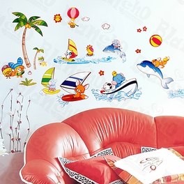 blancho bedding Happy Surfing - Wall Decals Stickers Appliques Home Decor