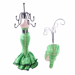 Blancho Bedding [Hebbe] Jewelry Display Holder Stand Combo Green