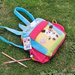 Blancho Bedding [Hello Dog] Embroidered Applique Kids School Backpack / Outdoor Backpack (7.9*8.7*2.4)