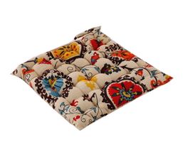 blancho bedding Home/Office Breathable Seat Cushion Chair Cushion Student Stool Pad 15.74"x15.74"(Flower-1)