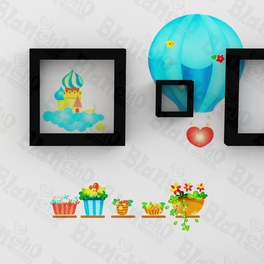 blancho bedding Hot-Air Balloon Party- Wall Decals Stickers Appliques Home D¨¦cor