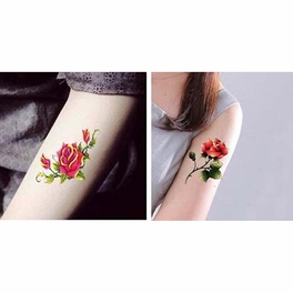 Blancho Bedding Hot Selling Men And Women Temporary Tattoos Waterproof Stickers Rose