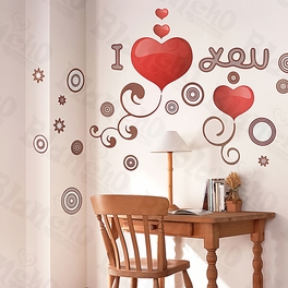 blancho bedding I-Love-U - Large Wall Decals Stickers Appliques Home Decor