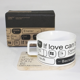 blancho bedding [If Love Can Be] Espresso Cup / Wood Coaster (2.5 inch height)