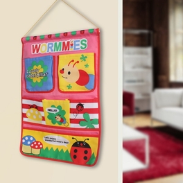Blancho Bedding [Insects & Flowers] Pink/wall Hanging/ Baskets / Wall Baskets / Hanging Baskets (14*20)