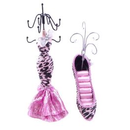 blancho bedding [Iris] Jewelry Display Holder Stand Combo Pink
