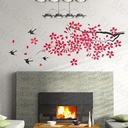 blancho bedding Iris laevigata - Large Wall Decals Stickers Appliques Home Decor