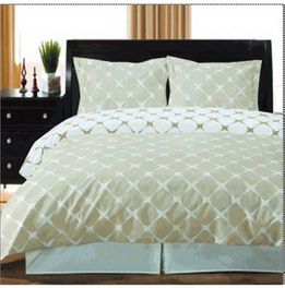 blancho bedding [Ivory & Linen] 2PC Bloomingdale Duvet Cover Set (Twin /Twin XL)
