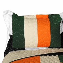 Blancho Bedding [Jungle Exploration] 3PC Vermicelli - Quilted Patchwork Quilt Set (Full/Queen Size)