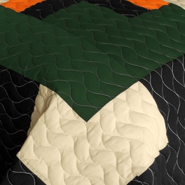 Blancho Bedding [Jungle Exploration] 3PC Vermicelli - Quilted Patchwork Quilt Set (Full/Queen Size)