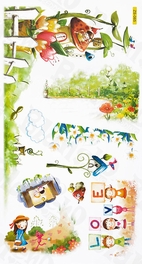 Blancho Bedding Jungle House - Wall Decals Stickers Appliques Home Decor