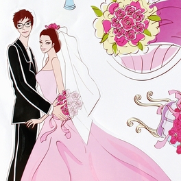 Blancho Bedding Just Married - Wall Decals Stickers Appliques Home Decor