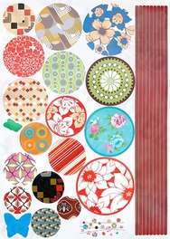 Blancho Bedding Kaleidoscope - Large Wall Decals Stickers Appliques Home Decor