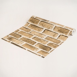 Blancho Bedding Khaki Brick - Self-Adhesive Wallpaper Home Decor(Roll)