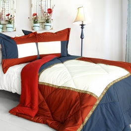 blancho bedding [King and Queen] Quilted Patchwork Down Alternative Comforter Set (Twin Size)
