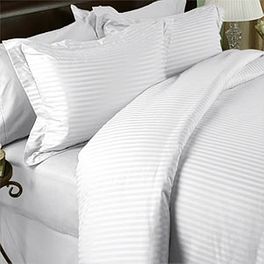 blancho bedding King / Calking Duvet cover Set Sateen Stripe 300 Thread count Egyptian cotton