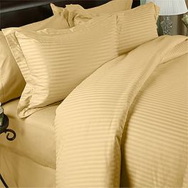 blancho bedding King CalKing Duvet Cover Set Sateen Stripe 600 Thread count Egyptian cotton Set