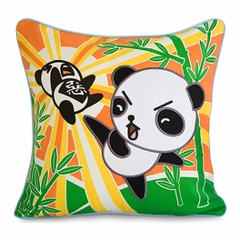 Blancho Bedding [Kung Fu Panda] Embroidered Applique Pillow Cushion / Floor Cushion (19.7 By 19.7 Inches)