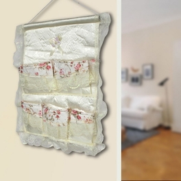 Blancho Bedding [Lace & Allover] Red Rose/Wall Hanging/ Wall Organizers / Wall Pocket / Baskets (17*19)