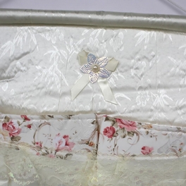 Blancho Bedding [Lace & Allover] Red Rose/Wall Hanging/ Wall Organizers / Wall Pocket / Baskets (17*19)
