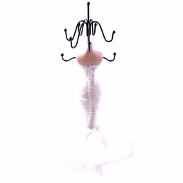 Blancho Bedding [Lace Trend] Jewelry Display Holder Figure Stand White