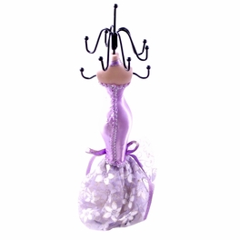 Blancho Bedding [Lavender Wedding] Jewelry Display Holder Figure Stand Lavender