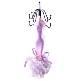 blancho bedding [Lavender Wedding] Jewelry Display Holder Figure Stand Lavender