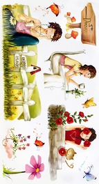 Blancho Bedding Leisure Time-2 - Wall Decals Stickers Appliques Home Decor