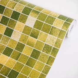 blancho bedding Lemon Mosaic - Self-Adhesive Wallpaper Home Decor(Roll)