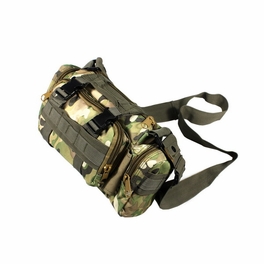 blancho bedding [Light Woodland] Military Camouflage Multi-Purposes Fanny Pack / Waist Pack / Travel Lumbar Pack